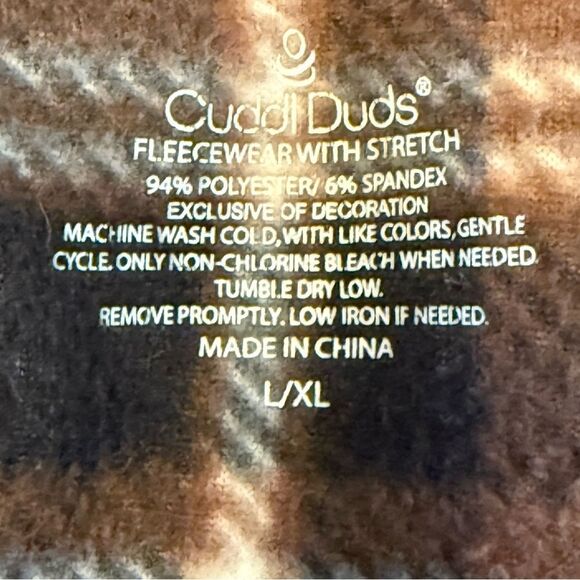 Cuddl Duds Fleecewear Fleece Blanket Wrap Cardigan With Hood and Pockets L / XL - Picture 7 of 8